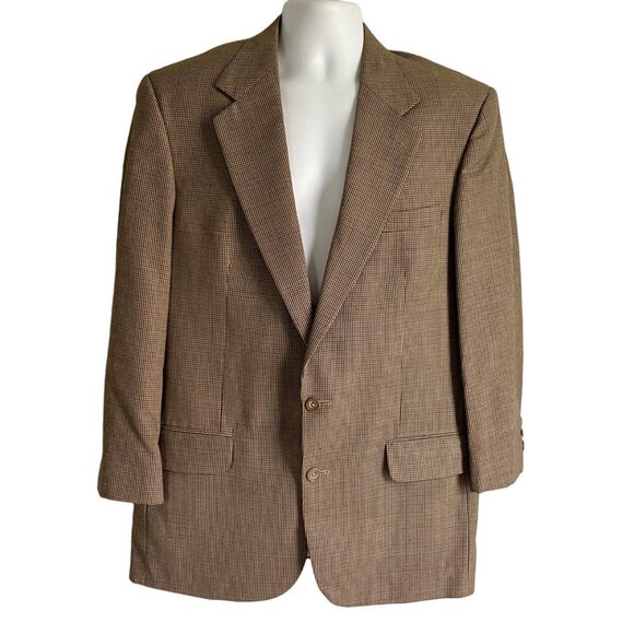 Oscar de la Renta 2 Button Wool Blazer Jacket Men's Size 42 L - Picture 2 of 9